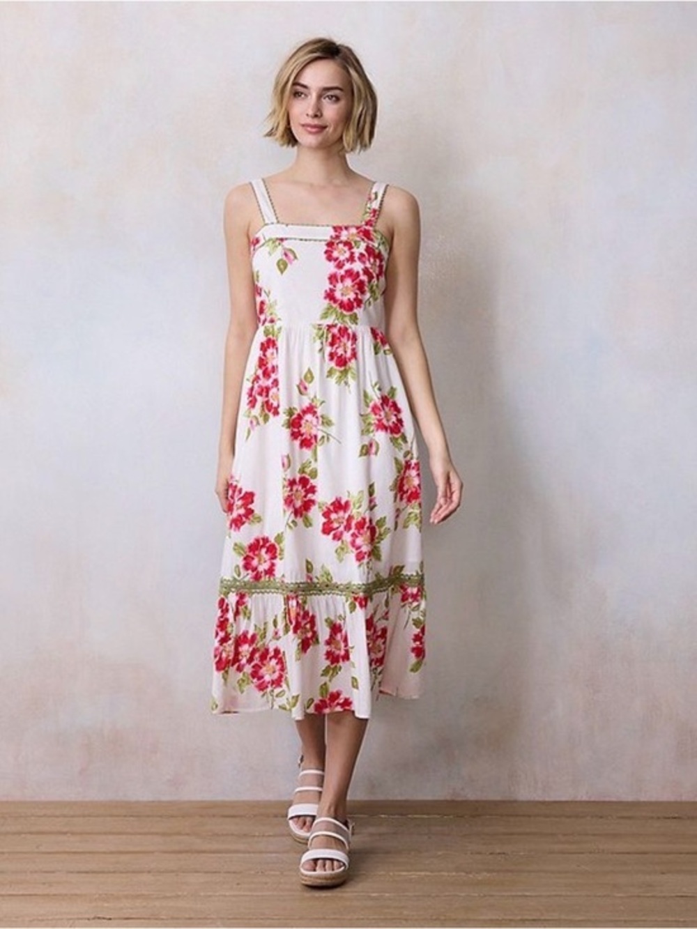 NEW…LC Lauren Conrad Floral Hibiscus Maxi Dress